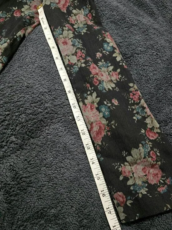 Free People Cropped Floral Blazer Jacket Size 6 Boho Romantic Cottagecore - Picture 4 of 14